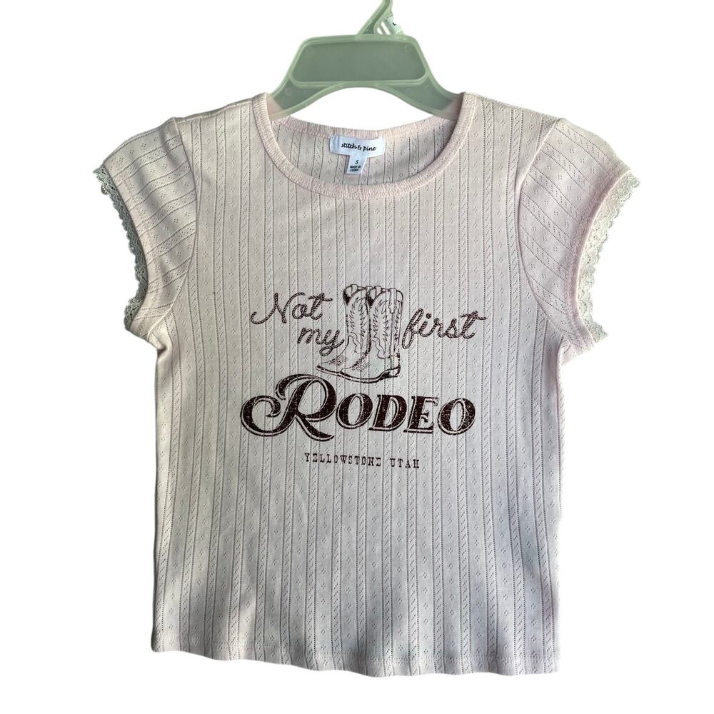 NWT Stitch & Pine Western Rodeo Baby Tee 🤠✨ - Size S